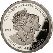 500 Dalasis Queen's Platinum Jubilee, Gambia, 2022 reverse image