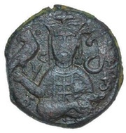 Regular AE - George III falcon in the right hand obverse image