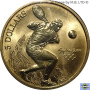 5 Dollars - Elizabeth II 4th Portrait - Tennis reverse image