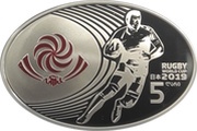 5 Lari Rugby World Cup-2019 obverse image