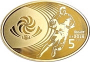 5 Lari Rugby World Cup-2019 obverse image
