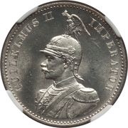 ½ Rupie - Wilhelm II obverse image