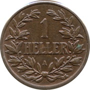 1 Heller - Wilhelm II reverse image