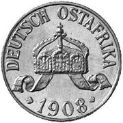1 Heller - Wilhelm II Copper-nickel trial strike obverse image