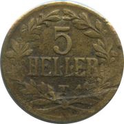 5 Heller - Wilhelm II Tabora Emergency Coinage reverse image