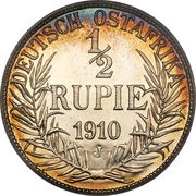 ½ Rupie - Wilhelm II reverse image