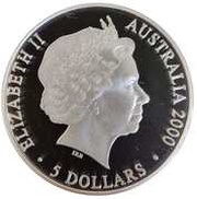 5 Dollars - Elizabeth II 4th Portrait - Sydney 2000 Series - Silver Proof obverse image