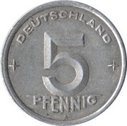 5 Pfennig reverse image