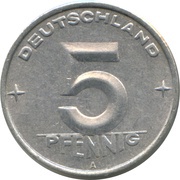 5 Pfennig reverse image