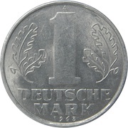 1 Deutsche Mark, Germany, 1956-1963 reverse image