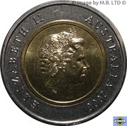 5 Dollars - Elizabeth II 4th Portrait - Phar Lap obverse image