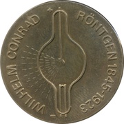 5 Mark Birth of Wilhelm C. Röntgen reverse image