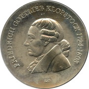 5 Mark Friedrich Gottlieb Klopstock, Germany, 1978 reverse image