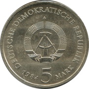 5 Mark Leipzig Old City Hall obverse image