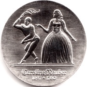 5 Mark Caroline Neuber, Germany, 1985 reverse image