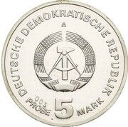 5 Mark Liberation from Fascism - Pattern obverse image
