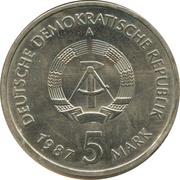 5 Mark 750 years of Berlin - Nikolaiviertel obverse image