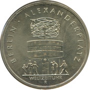 5 Mark 750 years Berlin - Alexanderplatz reverse image