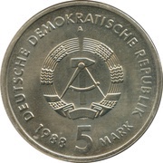5 Mark Saxonia Locomotive obverse image