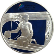 5 Dollars - Elizabeth II 4th Portrait - 2000 Paralympic Games, Australia, 2000 reverse image