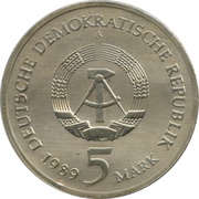 5 Mark Marienkirche obverse image