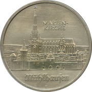 5 Mark Marienkirche, Germany, 1989 reverse image