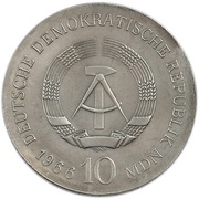 10 Mark Karl Friedrich Schinkel obverse image