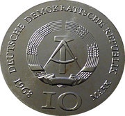 10 Mark Johann Gutenberg obverse image
