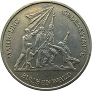 10 Mark Buchenwald Memorial, Germany, 1972 reverse image