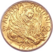 20 Franga Ari Skanderbeg obverse image