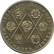 10 Mark The Warsaw Pact, Germany, 1975 reverse image