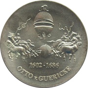 10 Mark Otto von Guericke - Probe, Germany, 1977 reverse image