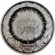 5 Dollars - Elizabeth II 4th Portrait - Sydney 2000 Series - Silver Proof, Australia, 2000 reverse image