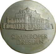 10 Mark Semperoper Dresden, Germany, 1985 reverse image