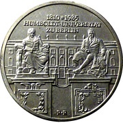 10 Mark Humboldt Universität, Germany, 1985 reverse image