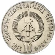 10 Mark Liberation from Fascism - Pattern obverse image