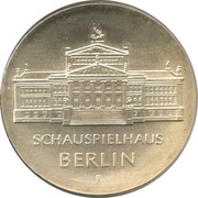 10 Mark Schauspielhaus Berlin, Germany, 1987 reverse image