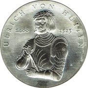 10 Mark Ulrich von Hutten, Germany, 1988 reverse image