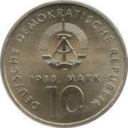 10 Mark East German Sports obverse image