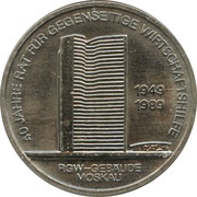 10 Mark 40 Years of the RGW, Germany, 1989 reverse image