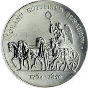 10 Mark Johann Gottfried Schadow, Germany, 1989 reverse image