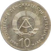 10 Mark Johann Gottlieb Fichte obverse image