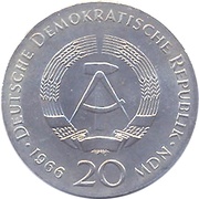 20 Mark Gottfried Wilhelm Leibniz obverse image