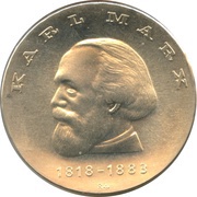 20 Mark Karl Marx, Germany, 1968 reverse image