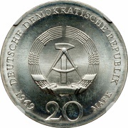 20 Mark Johann Wolfgang von Goethe obverse image