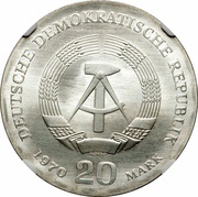 20 Mark Friedrich Engels obverse image