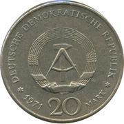 20 Mark 100th Anniversary - Birth of Heinrich Mann obverse image