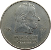 20 Mark Friedrich von Schiller reverse image
