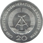 20 Mark August Bebel obverse image