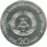 20 Mark Wilhelm Liebknecht obverse image